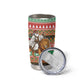 Ethiopia Christmas Santa Lion Tumbler Cup Habesha Kemis Woven Border