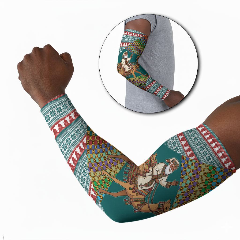 Eritrea Christmas Santa Camel Arm Sleeves Tigrinya Woven Textile