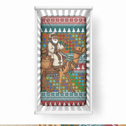 Eritrea Christmas Santa Camel Baby Bed Cover Tigrinya Woven Textile