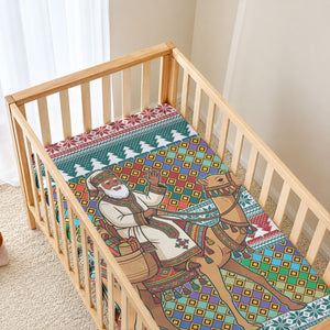 Eritrea Christmas Santa Camel Baby Bed Cover Tigrinya Woven Textile