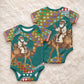 Eritrea Christmas Santa Camel Baby Onesie Tigrinya Woven Textile