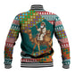Eritrea Christmas Santa Camel Baseball Jacket Tigrinya Woven Textile