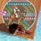 Eritrea Christmas Santa Camel Beach Blanket Tigrinya Woven Textile