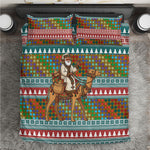 Eritrea Christmas Santa Camel Bedding Set Tigrinya Woven Textile
