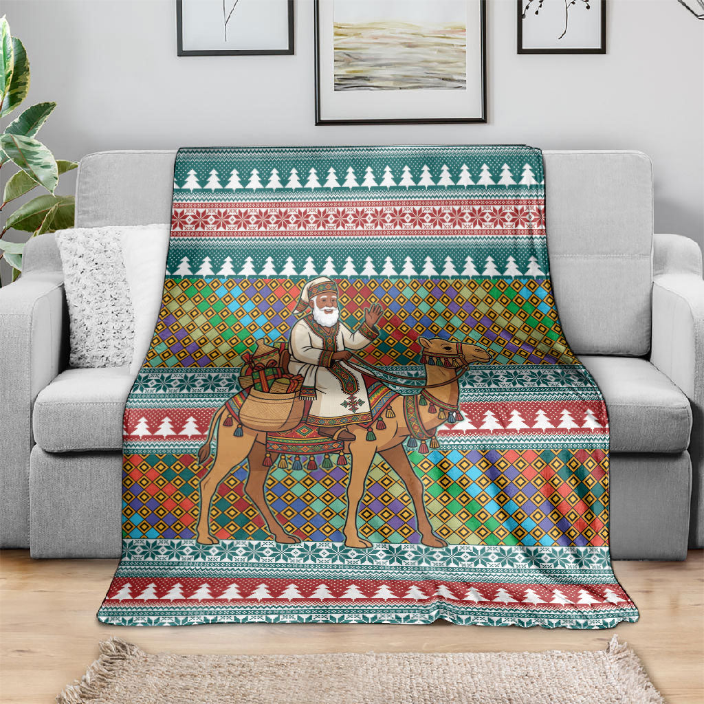 Eritrea Christmas Santa Camel Blanket Tigrinya Woven Textile