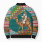 Eritrea Christmas Santa Camel Bomber Puffer Jacket Tigrinya Woven Textile