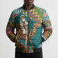 Eritrea Christmas Santa Camel Bomber Puffer Jacket Tigrinya Woven Textile