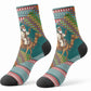 Eritrea Christmas Santa Camel Crew Socks Tigrinya Woven Textile