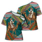 Eritrea Christmas Santa Camel Cross Shoulder Shirt Tigrinya Woven Textile