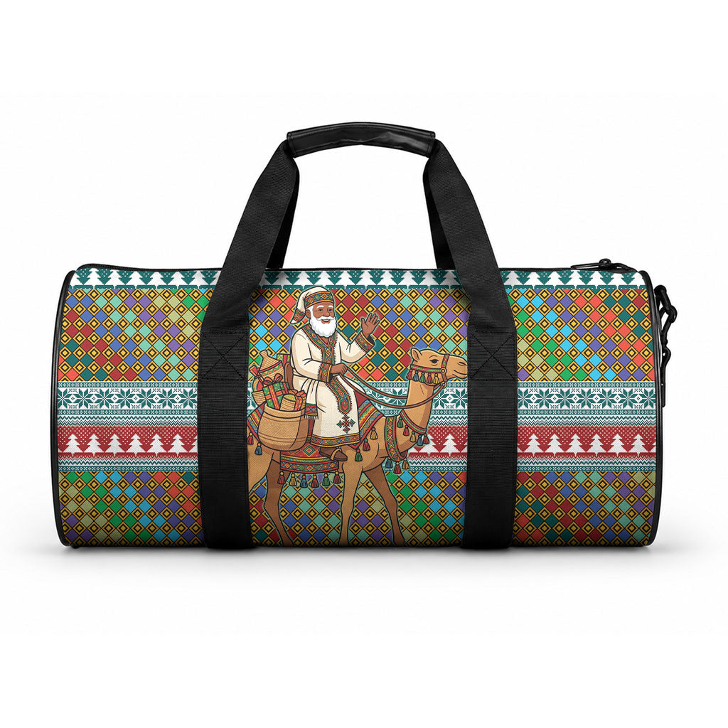 Eritrea Christmas Santa Camel Duffle Bag Tigrinya Woven Textile