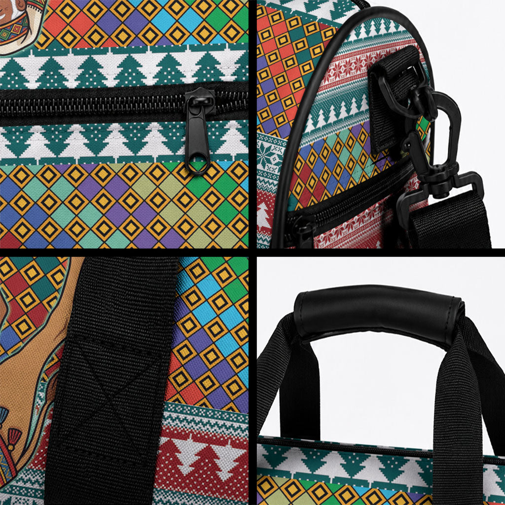 Eritrea Christmas Santa Camel Duffle Bag Tigrinya Woven Textile
