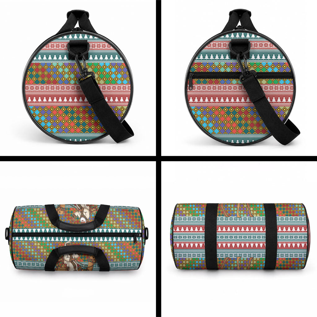 Eritrea Christmas Santa Camel Duffle Bag Tigrinya Woven Textile