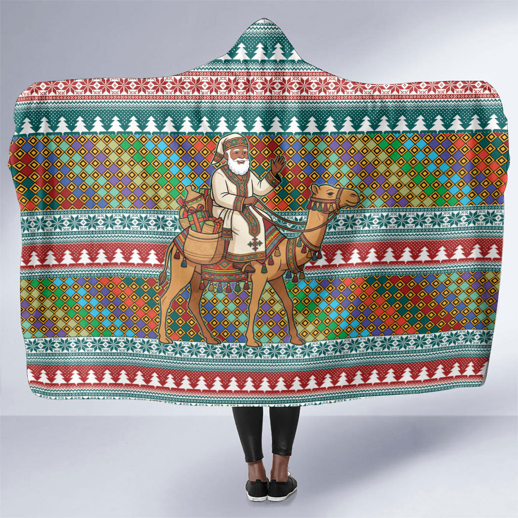 Eritrea Christmas Santa Camel Hooded Blanket Tigrinya Woven Textile