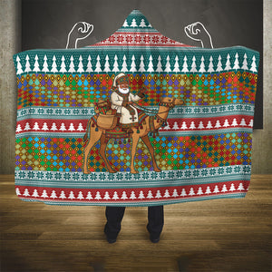 Eritrea Christmas Santa Camel Hooded Blanket Tigrinya Woven Textile