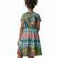 Eritrea Christmas Santa Camel Kid Short Sleeve Dress Tigrinya Woven Textile