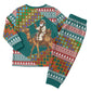 Eritrea Christmas Santa Camel Christmas Pajama Set Tigrinya Woven Textile