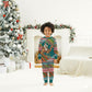 Eritrea Christmas Santa Camel Christmas Pajama Set Tigrinya Woven Textile