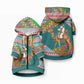 Eritrea Christmas Santa Camel Pet Hoodie Tigrinya Woven Textile