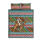Eritrea Christmas Santa Camel Quilt Bed Set Tigrinya Woven Textile