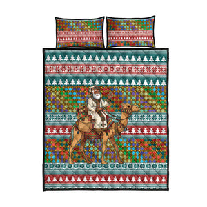Eritrea Christmas Santa Camel Quilt Bed Set Tigrinya Woven Textile