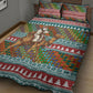 Eritrea Christmas Santa Camel Quilt Bed Set Tigrinya Woven Textile