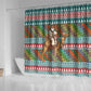 Eritrea Christmas Santa Camel Shower Curtain Tigrinya Woven Textile