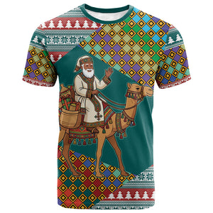 Eritrea Christmas Santa Camel T shirt Tigrinya Woven Textile