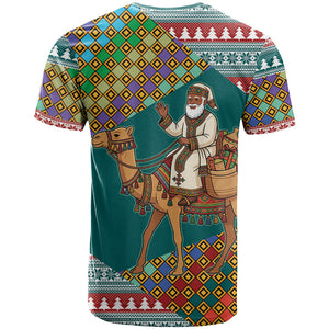 Eritrea Christmas Santa Camel T shirt Tigrinya Woven Textile