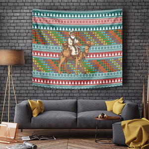 Eritrea Christmas Santa Camel Tapestry Tigrinya Woven Textile