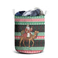Sudan Christmas Santa Dromedary Camel Laundry Basket Sudanese Tobe Inspired Textile