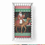 Sudan Christmas Santa Dromedary Camel Baby Bed Cover Sudanese Tobe Inspired Textile