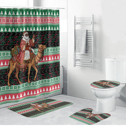 Sudan Christmas Santa Dromedary Camel Bathroom Set Sudanese Tobe Inspired Textile