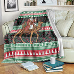 Sudan Christmas Santa Dromedary Camel Blanket Sudanese Tobe Inspired Textile