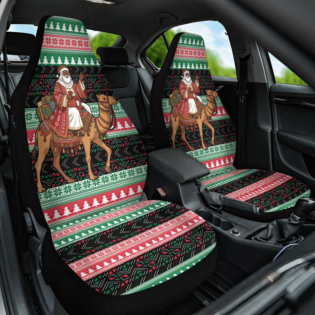 Sudan Christmas Santa Dromedary Camel Car Seat Cover Sudanese Tobe Inspired Textile