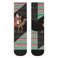 Sudan Christmas Santa Dromedary Camel Crew Socks Sudanese Tobe Inspired Textile