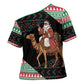 Sudan Christmas Santa Dromedary Camel Cross Shoulder Shirt Sudanese Tobe Inspired Textile