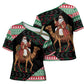 Sudan Christmas Santa Dromedary Camel Cross Shoulder Shirt Sudanese Tobe Inspired Textile