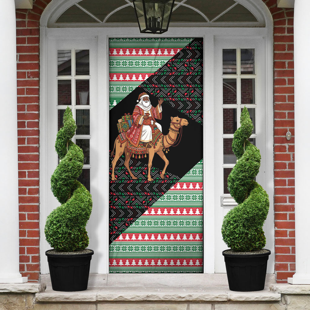 Sudan Christmas Santa Dromedary Camel Door Cover Sudanese Tobe Inspired Textile