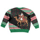 Sudan Christmas Santa Dromedary Camel Kid Ugly Christmas Sweater Sudanese Tobe Inspired Textile