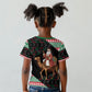 Sudan Christmas Santa Dromedary Camel Kid T shirt Sudanese Tobe Inspired Textile