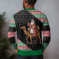 Sudan Christmas Santa Dromedary Camel Ugly Christmas Sweater Sudanese Tobe Inspired Textile