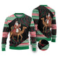 Sudan Christmas Santa Dromedary Camel Ugly Christmas Sweater Sudanese Tobe Inspired Textile