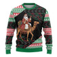 Sudan Christmas Santa Dromedary Camel Ugly Christmas Sweater Sudanese Tobe Inspired Textile