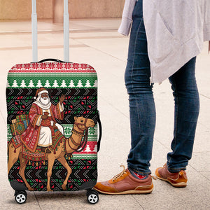 Sudan Christmas Santa Dromedary Camel Luggage Cover Sudanese Tobe Inspired Textile