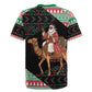 Sudan Christmas Santa Dromedary Camel Rugby Jersey Sudanese Tobe Inspired Textile