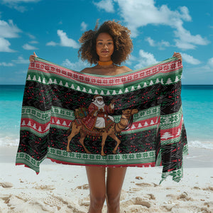 Sudan Christmas Santa Dromedary Camel Sarong Sudanese Tobe Inspired Textile