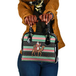 Sudan Christmas Santa Dromedary Camel Shoulder Handbag Sudanese Tobe Inspired Textile