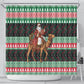 Sudan Christmas Santa Dromedary Camel Shower Curtain Sudanese Tobe Inspired Textile