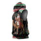 Sudan Christmas Santa Dromedary Camel Sleeveless Hoodie Sudanese Tobe Inspired Textile