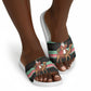 Sudan Christmas Santa Dromedary Camel Slide Sandals Sudanese Tobe Inspired Textile